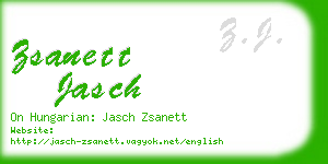 zsanett jasch business card